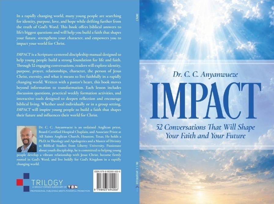 Front and back cover of IMPACT by Dr. C. C. Anyanwueze